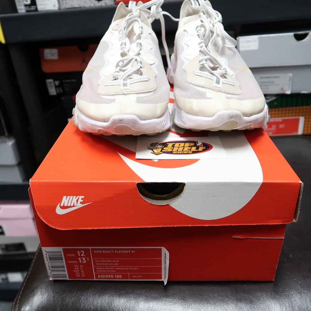 Nike React Element 87 Size 12 Sail - image 7